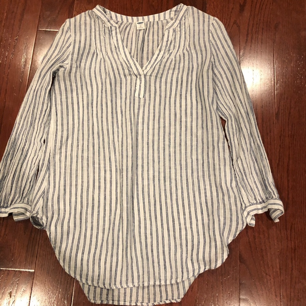 Blue striped long sleeve